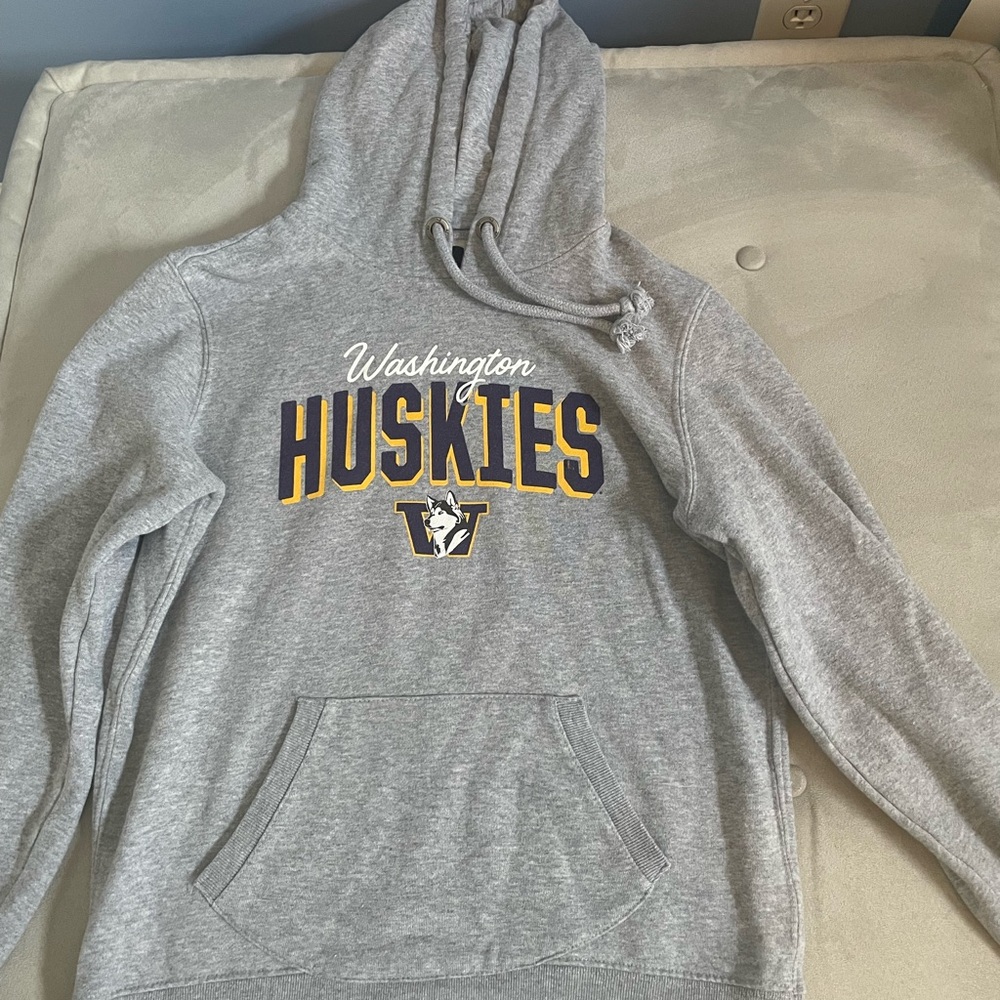 Washington Huskies Gray Hoodie 47 Brand